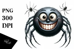 Watercolor Funny Halloween Goofy Smile | Sublimation Clipart Product Image 1