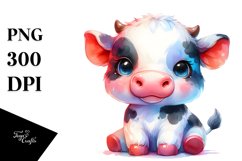 Cute Baby Cow | Clipart Product Image 1