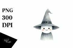 Whimsical Funny Witch Clipart, Transparent PNG Product Image 3
