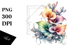 Pastel Calla Lily, Transparent PNG Product Image 1