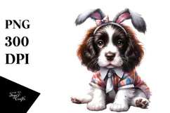 Expressive Baby English Springer Spaniel PNG Product Image 1