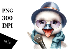 Energic Baby Swan with Hat and Sunglasses Product Image 1