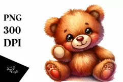 Vibrant Watercolor Colorful Bear Clipart Product Image 3
