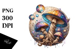 mystical Celestial Mushroom Watercolor Product Image 3