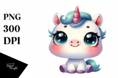 Funny Proud Unicorn, Transparent PNG Product Image 3