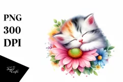 Colorful Glossy Flower Sublimation Clipart Product Image 1