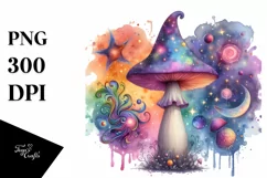 Colorfull Magical Mushroom PNG Product Image 3
