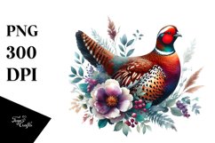 Vibrant Grouse Floral Clipart Product Image 3
