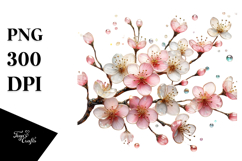 Cherry Blossom Sublimation PNG Product Image 1