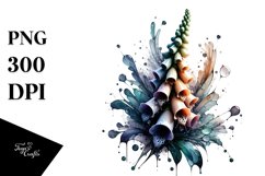 Glossy Foxglove Watercolor Product Image 3