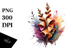 Abstract Wooden Foxglove Clipart Product Image 3