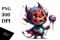 Funny Goofy Little Demon PNG Product Image 1