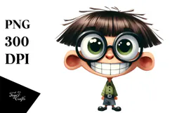 Funny Standing Character with Goofy Smile | Clipart Product Image 1