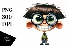 Funny Standing Character with Goofy Smile | Clipart Product Image 3