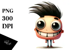 Funny Standing Character with Goofy Smile | Clipart Product Image 1