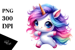 Cute Dancing Unicorn PNG Product Image 1