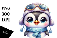 High-Energy Baby Penguin with Hat and Sunglasses, Product Image 1