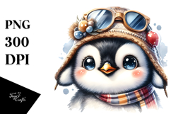 Adorable Baby Penguin, PNG Product Image 1