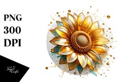 Glossy Sunflower with Golden Insertions Product Image 3