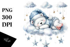 Polar Bear Baby Summer Clipart Product Image 1