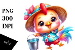 Vibrant Baby Rooster Dancing Awkwardly PNG Product Image 1