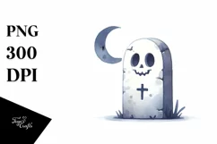 Watercolor Style Funny Halloween Clipart Product Image 1