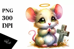 cute Baby Mouse Grave | Sublimation | Clipart Product Image 3