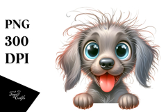 Charming Weimaraner Cartoon, Transparent PNG Product Image 1