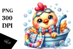 Baby Rooster Snorkel PNG Product Image 1