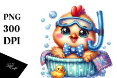 Baby Rooster Snorkel PNG Product Image 1