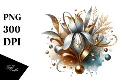 Glossy Snowdrop Shiny Golden Insertions Product Image 1