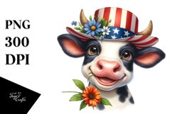 Happy Cow Portrait | Clipart Product Image 3
