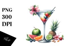 Watercolor Martini | Sublimation | Clipart Product Image 3
