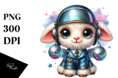 Baby Lamb Disco Ball PNG Product Image 1