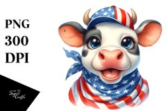 Enthusiastic Cow Portrait | Clipart Product Image 3