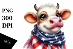 Enthusiastic Watercolor Eyes | Large Cow | Clipart Product Image 3