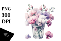 Colorful Sweet Pea | Clipart Product Image 1