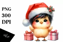 Cool Haircut Baby Chicken PNG Product Image 3
