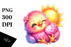 Colorful Cute Chick PNG Product Image 1