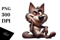 Dramatic Wolf with Fur Texture Product Image 1