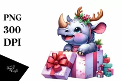 Vibrant Rhino, Transparent PNG Product Image 3