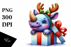 Vibrant Rhino, Transparent PNG Product Image 3