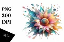 Shiny Sunflower, Transparent PNG Product Image 1