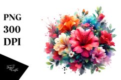 splash of Colors | Abstract Flower Bouquet Clipart Product Image 1