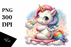 Pastel Baby Unicorn Quilting Product Image 1