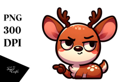 Innocent Deer with Side-Eye PNG Product Image 1