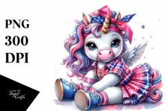 Colorful Baby Unicorn Dance PNG Product Image 3