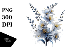 Abstract Detailed Delphinium Golden Product Image 1