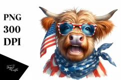 Enthusiastic Watercolor Eyes | Goofy Cow | Clipart Product Image 3