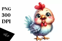 Excited Baby Rooster Goofy Teeth Clipart Product Image 3